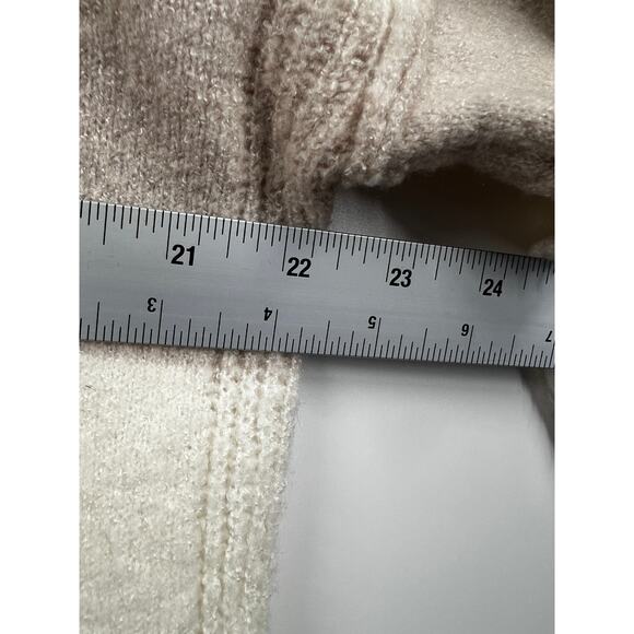Per Se Sweater Womens Turtleneck Stripe Pullover Tuape White Size XL - Picture 6 of 7